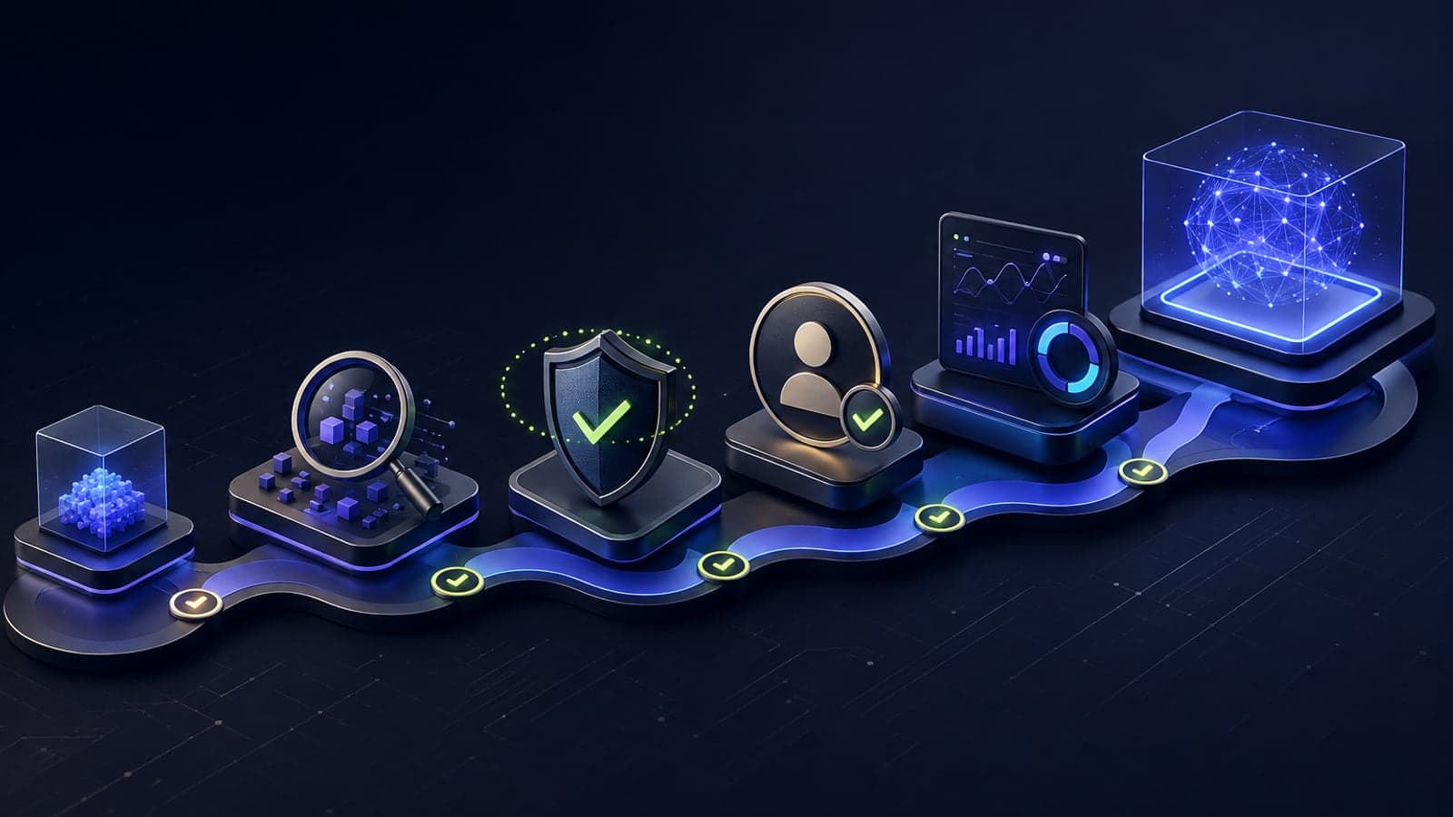 Visual roadmap from AI prototype through evaluation and responsible deployment